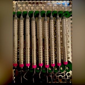 SOLD New/like new dental hygiene instruments, all Hu-Friedy.